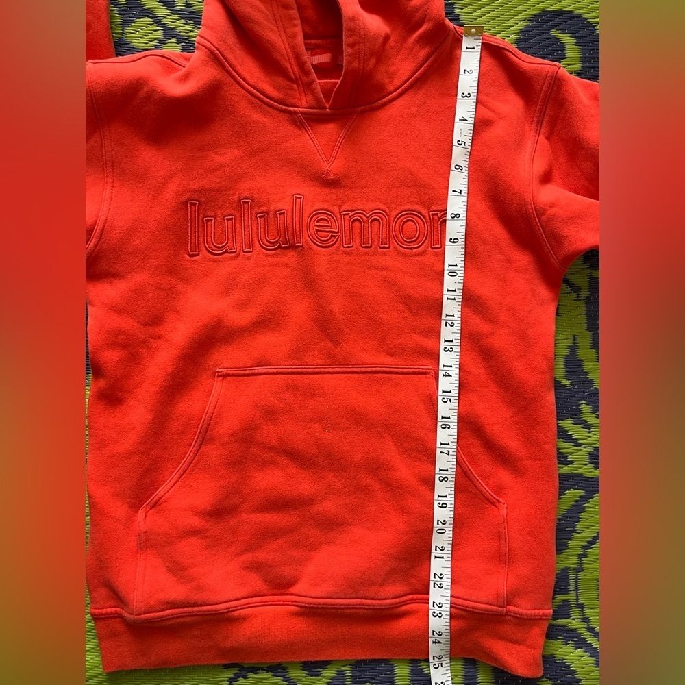 lululemon All Yours Hoodie Graphic Size Small Warm Coral Orange - Picture 8 of 8